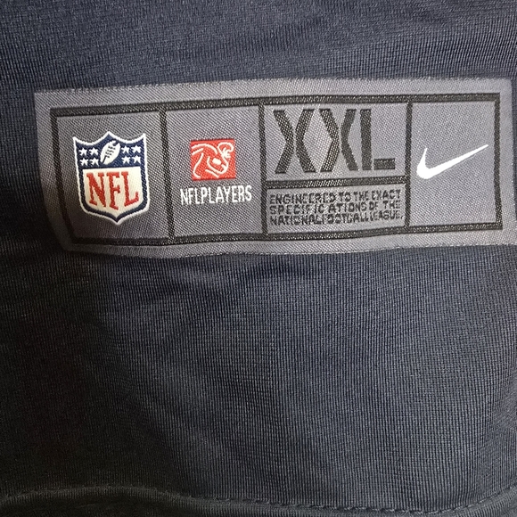 Nike Russell Wilson Denver Broncos Blue Orange Jersey Size XXL 2XL - Picture 10 of 13